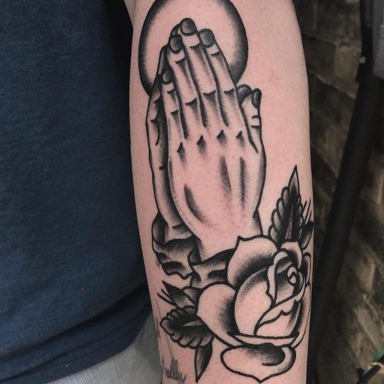 Praying Hand Tattoos 7