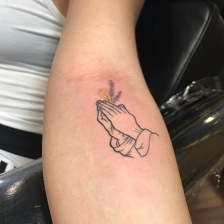 Praying Hand Tattoos 7