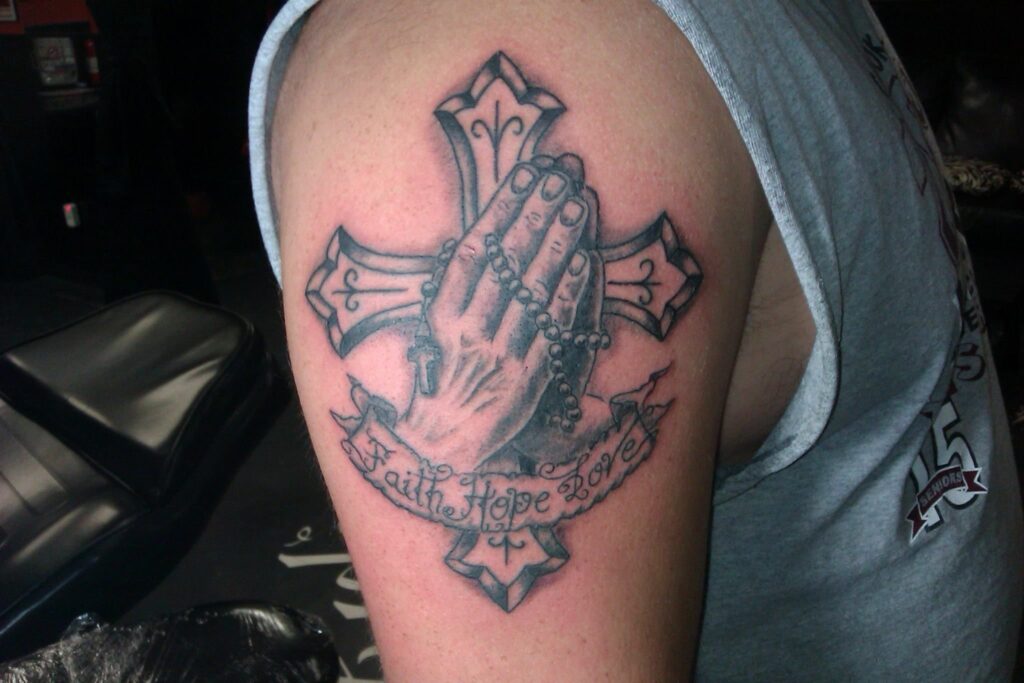 Praying Hand Tattoos 78