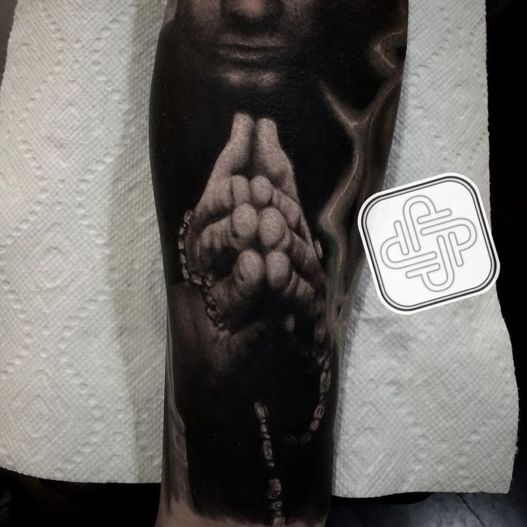 Praying Hand Tattoos 86