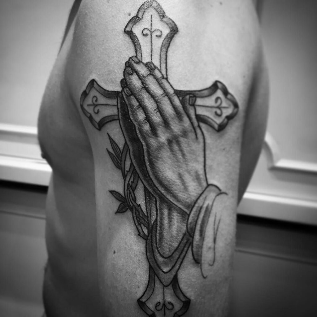 Praying Hand Tattoos 9