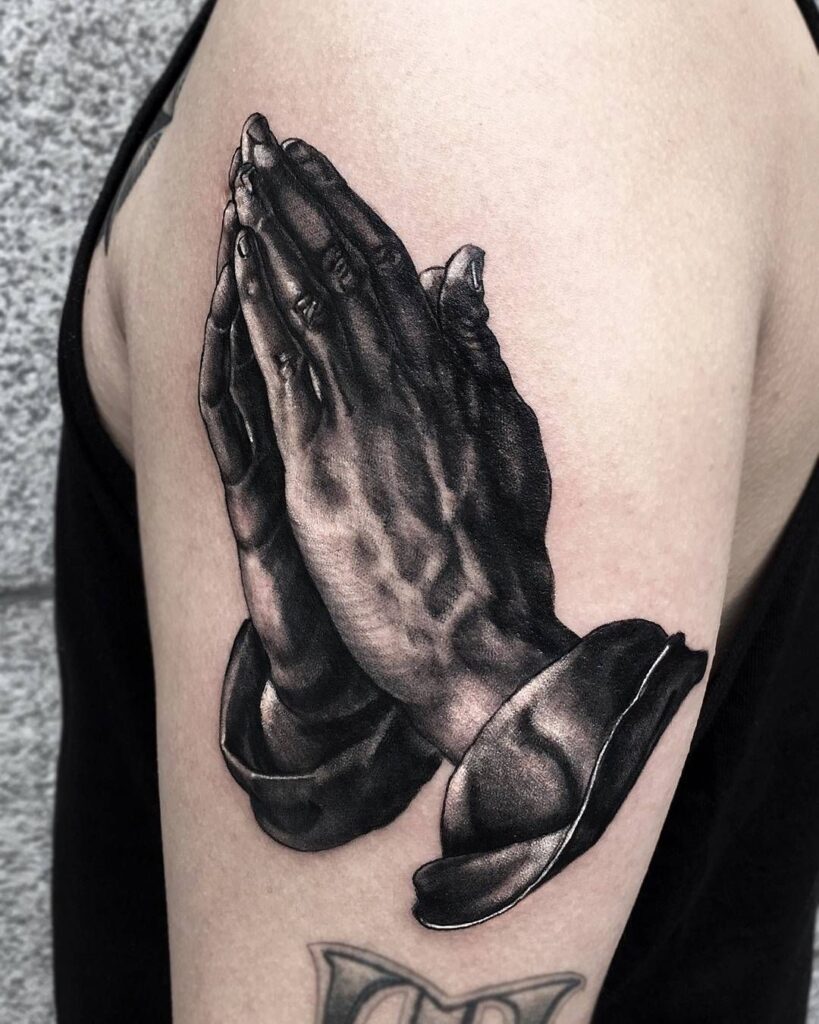 Praying Hand Tattoos 90