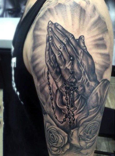 Praying Hand Tattoos 96
