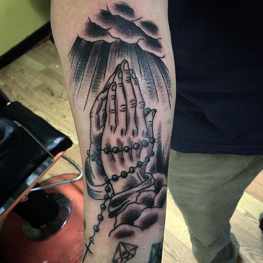Praying Hand Tattoos 97
