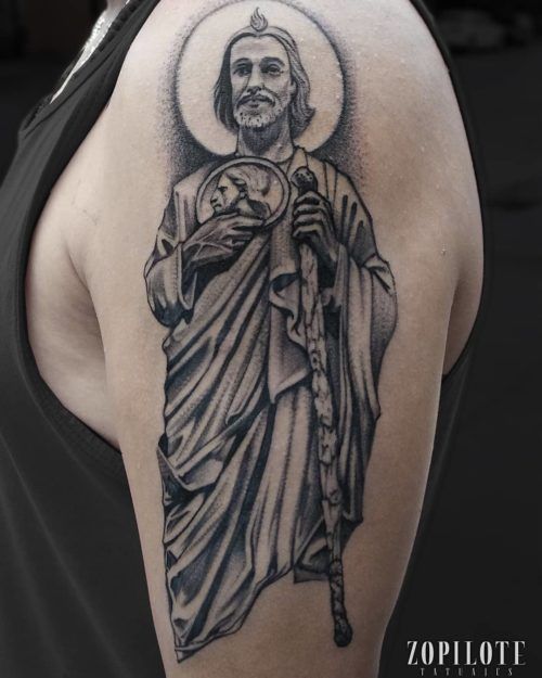 San Judas Tattoo 1