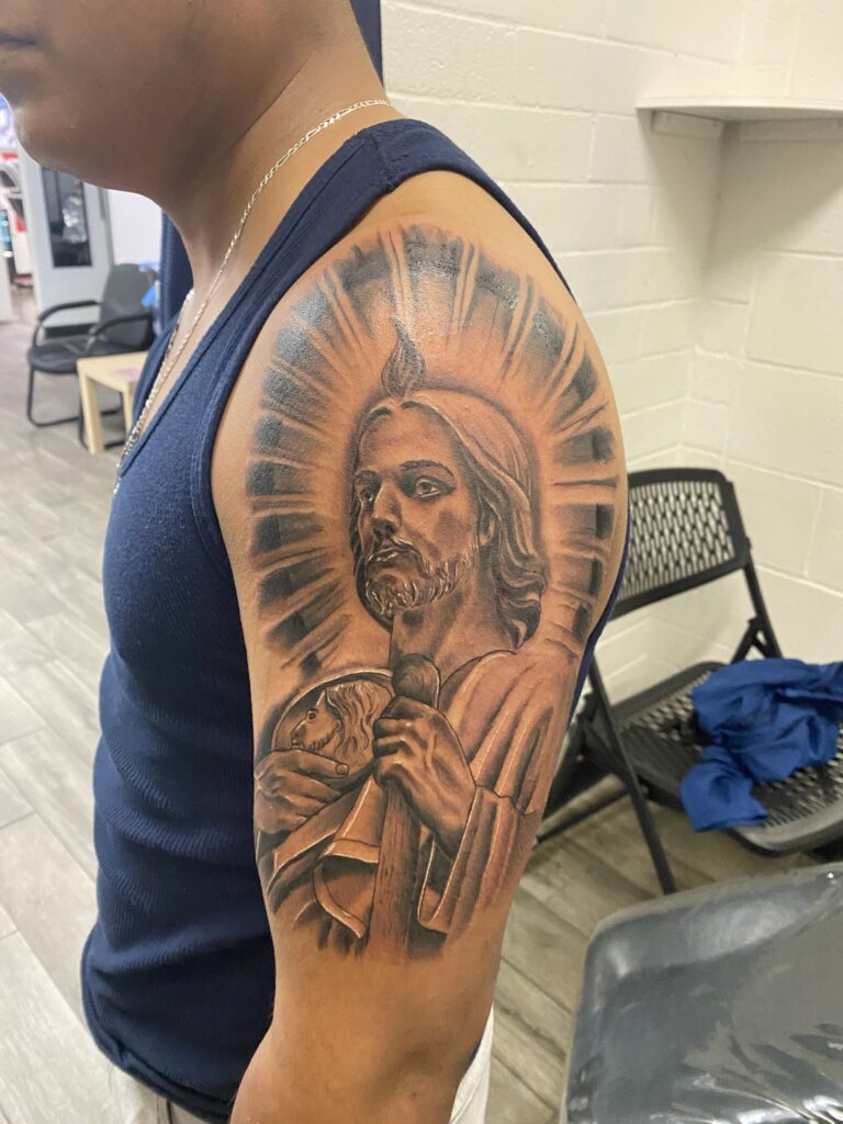 150+ Awesome San Judas Tattoos Designs With Meanings (2023) - TattoosBoyGirl