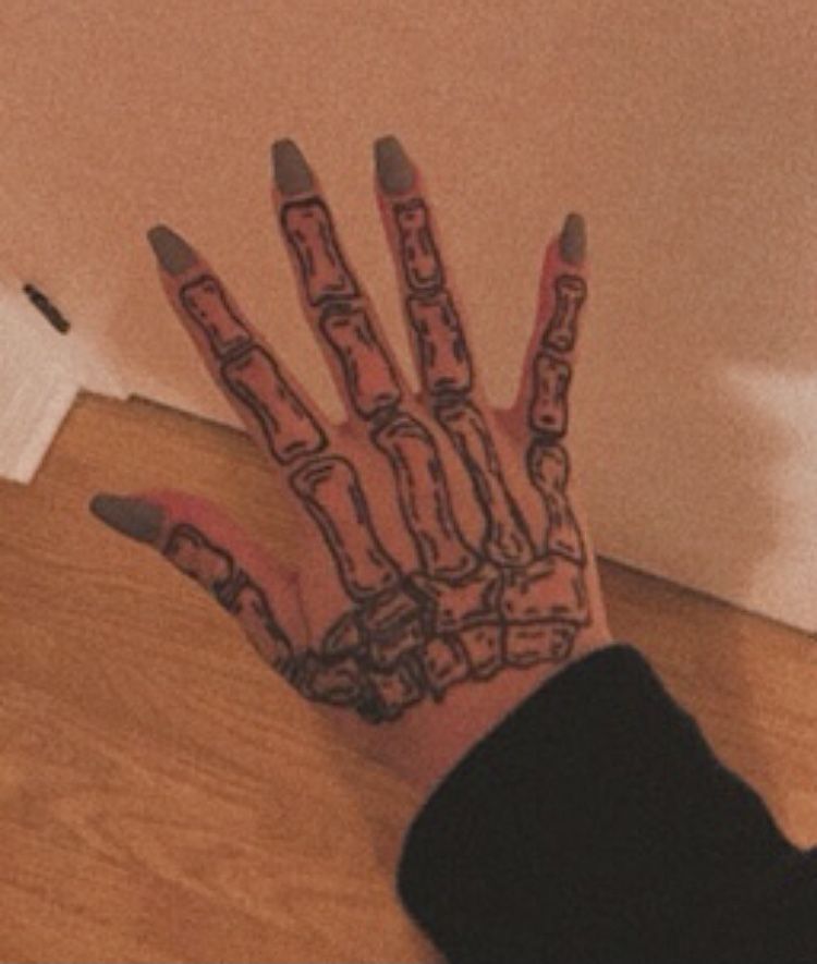 Skeleton Hand Tattoos 100