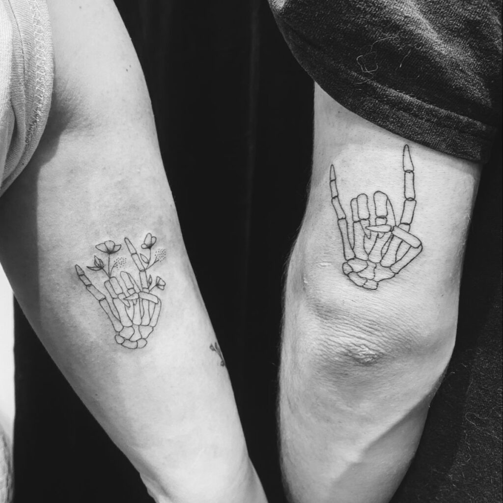 Skeleton Hand Tattoos 106
