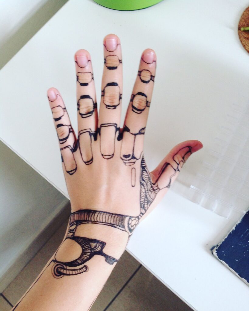 Skeleton Hand Tattoos 107