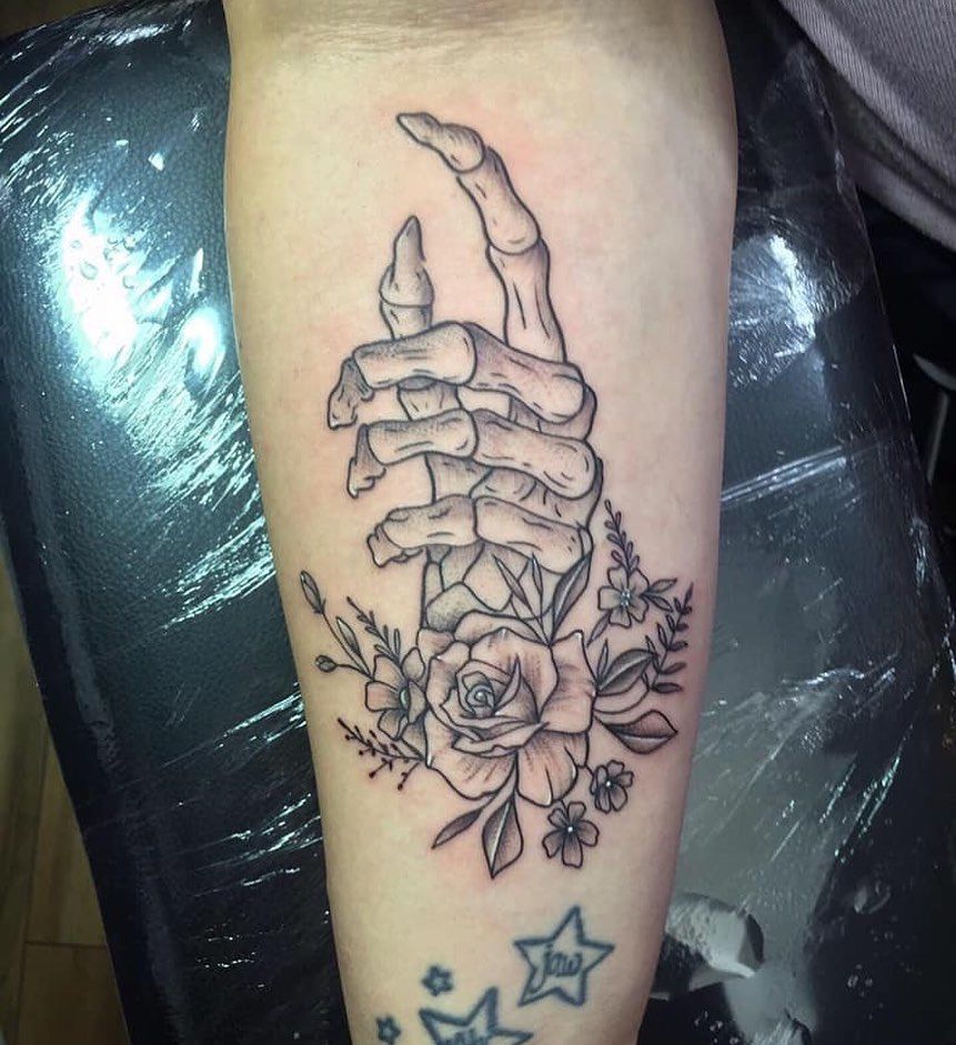 Skeleton Hand Tattoos 109