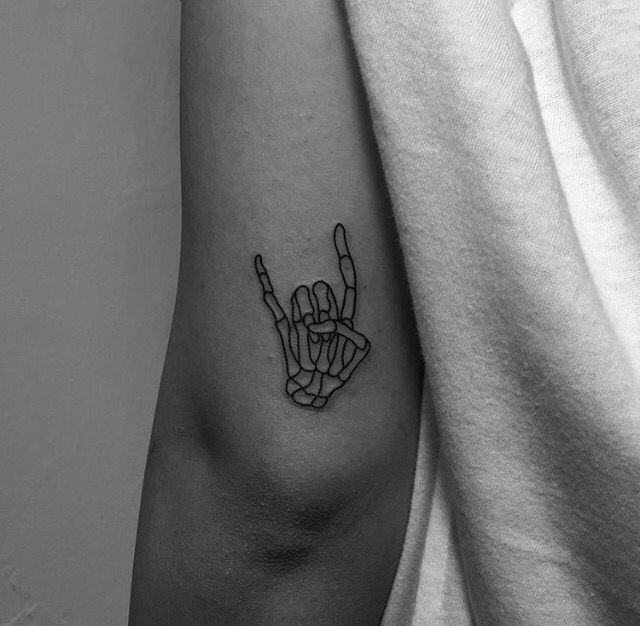 Skeleton Hand Tattoos 113