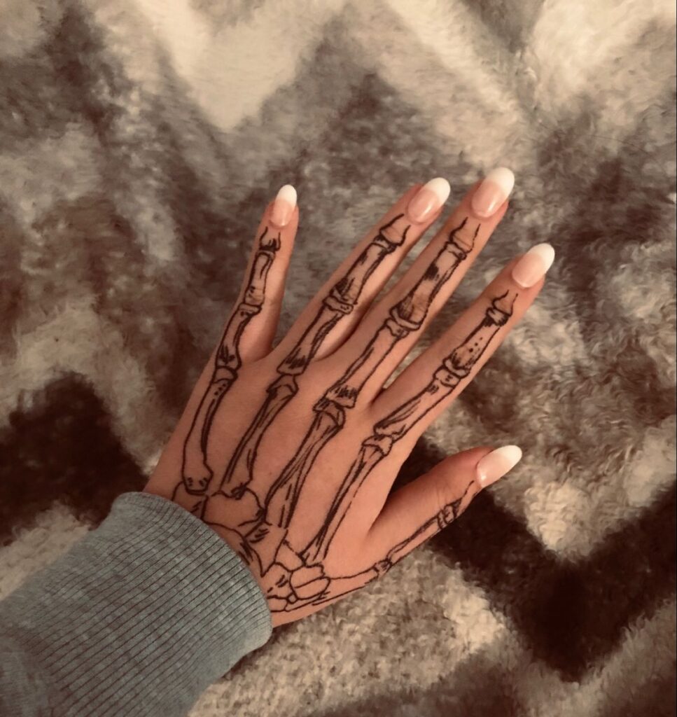 Skeleton Hand Tattoos 114