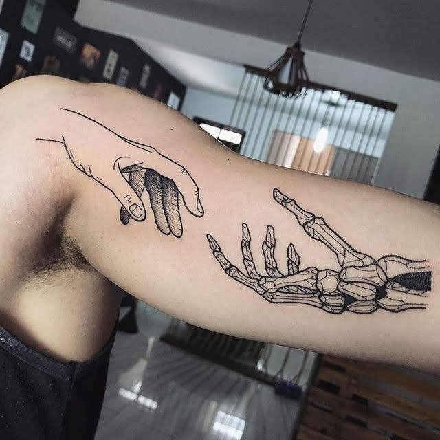 Skeleton Hand Tattoos 122
