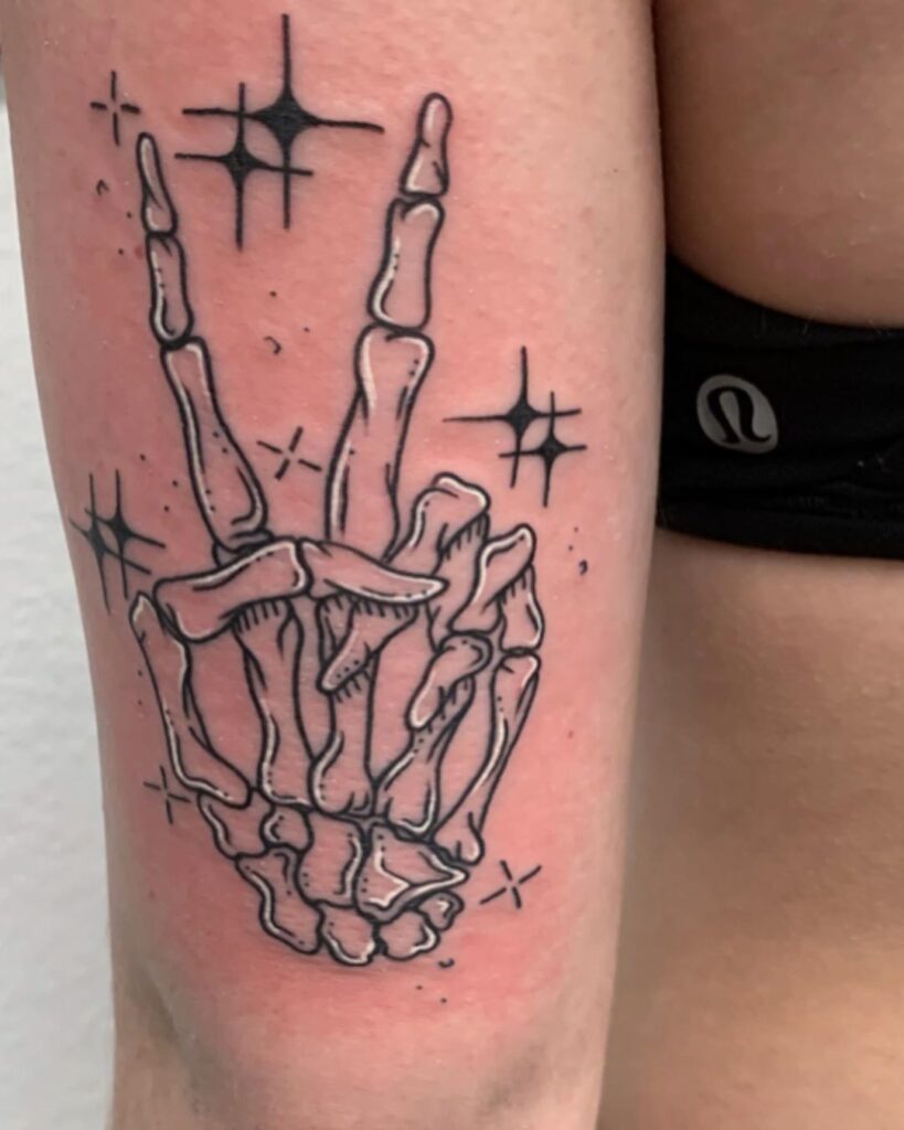 Skeleton Hand Tattoos 123