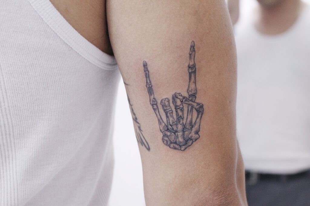Skeleton Hand Tattoos 124