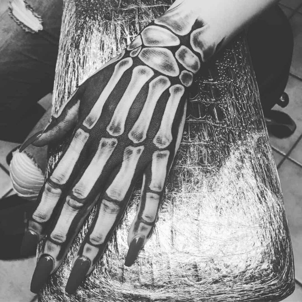 Skeleton Hand Tattoos 125