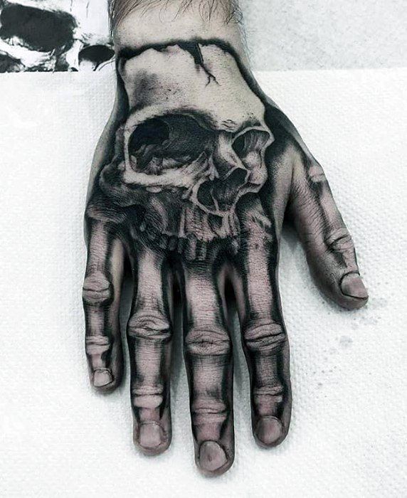 Skeleton Hand Tattoos 129