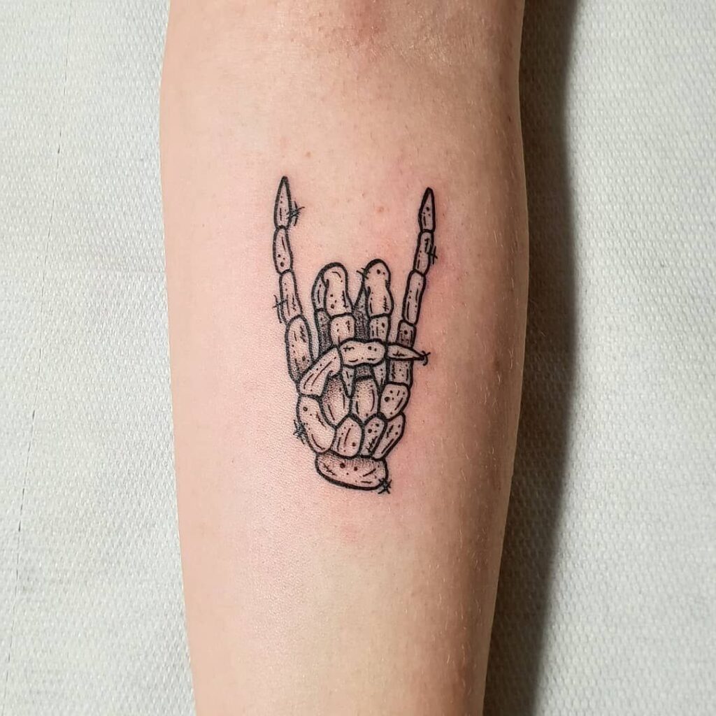 Skeleton Hand Tattoos 13