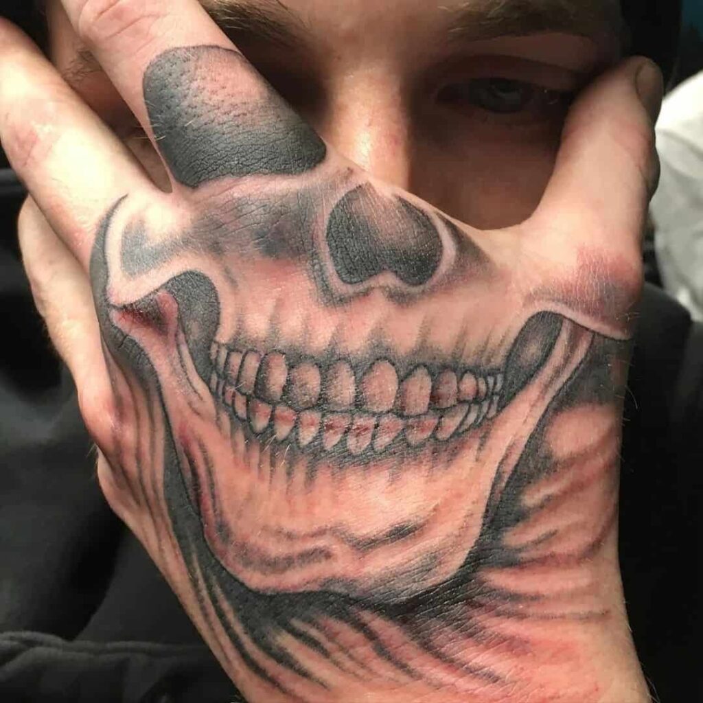 Skeleton Hand Tattoos 131