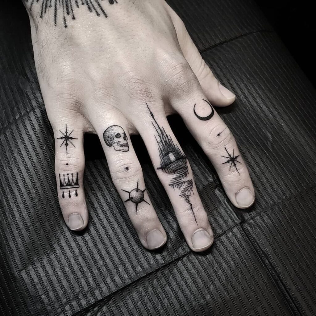 Skeleton Hand Tattoos 132