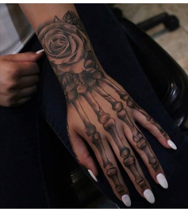 Skeleton Hand Tattoos 134