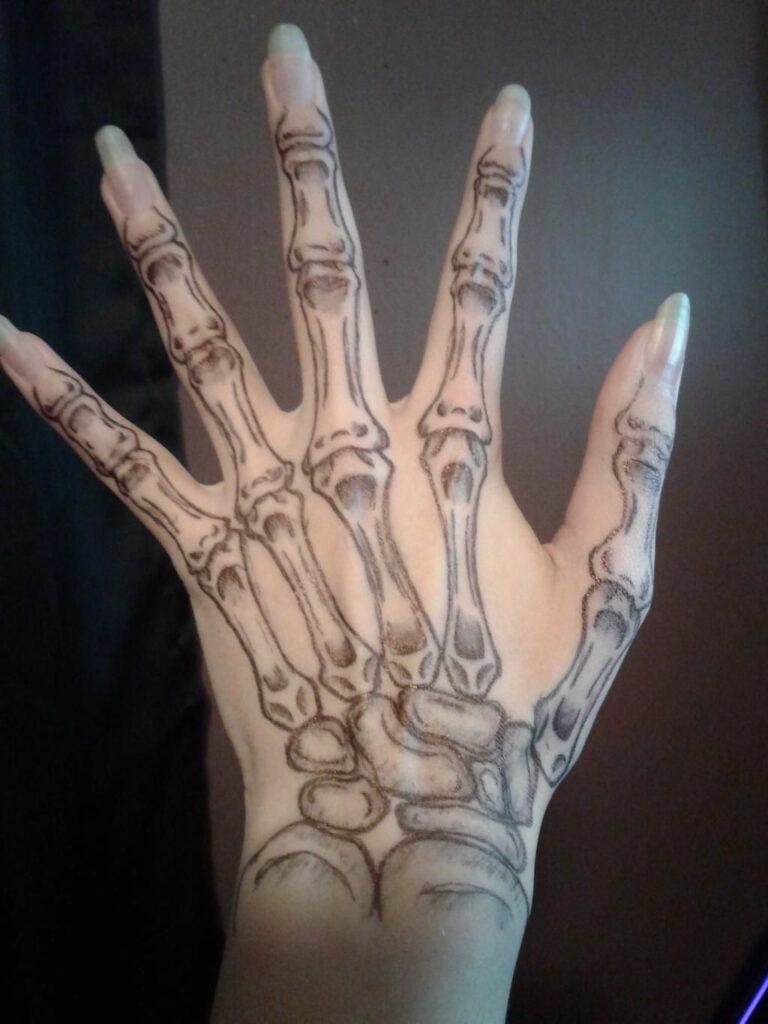 Skeleton Hand Tattoos 149