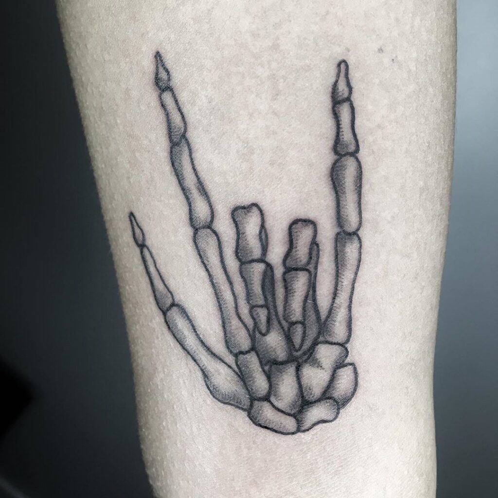 Skeleton Hand Tattoos 158