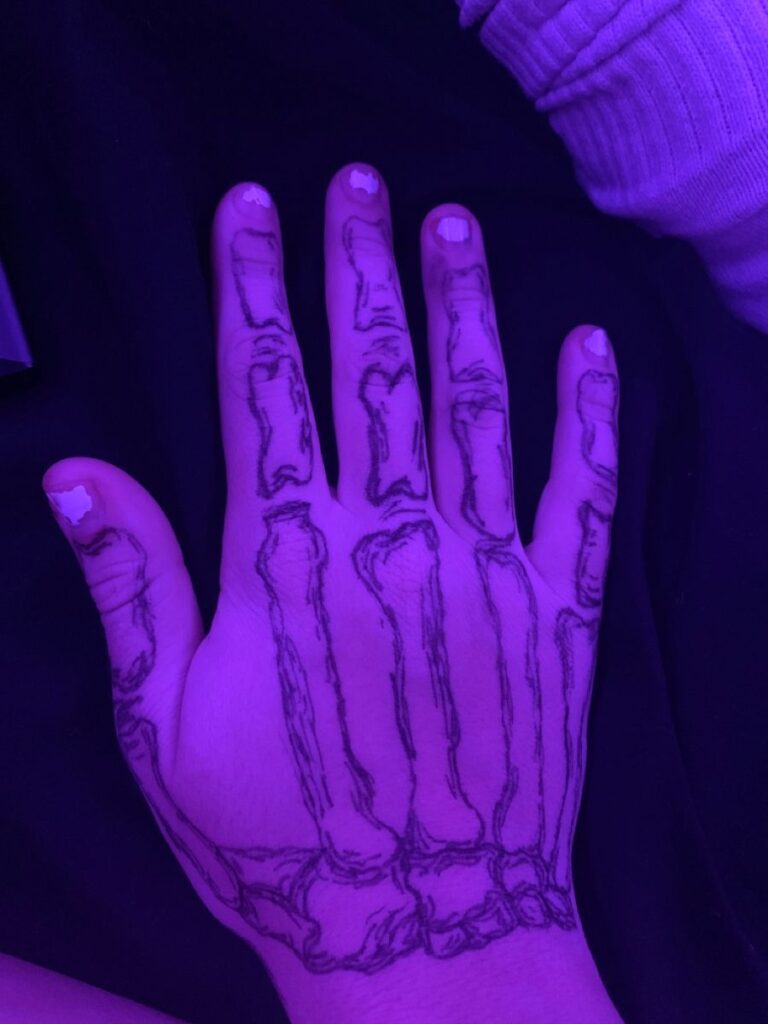 Skeleton Hand Tattoos 18