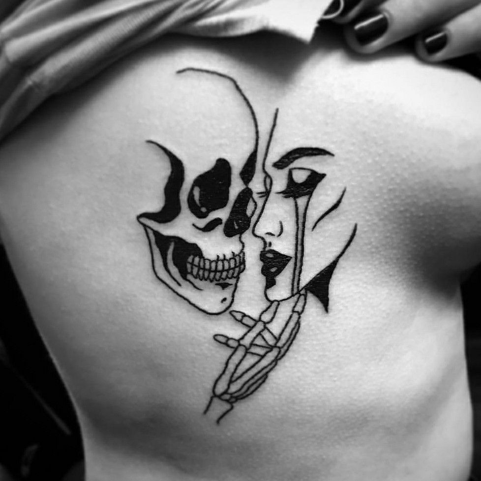 Skeleton Hand Tattoos 19