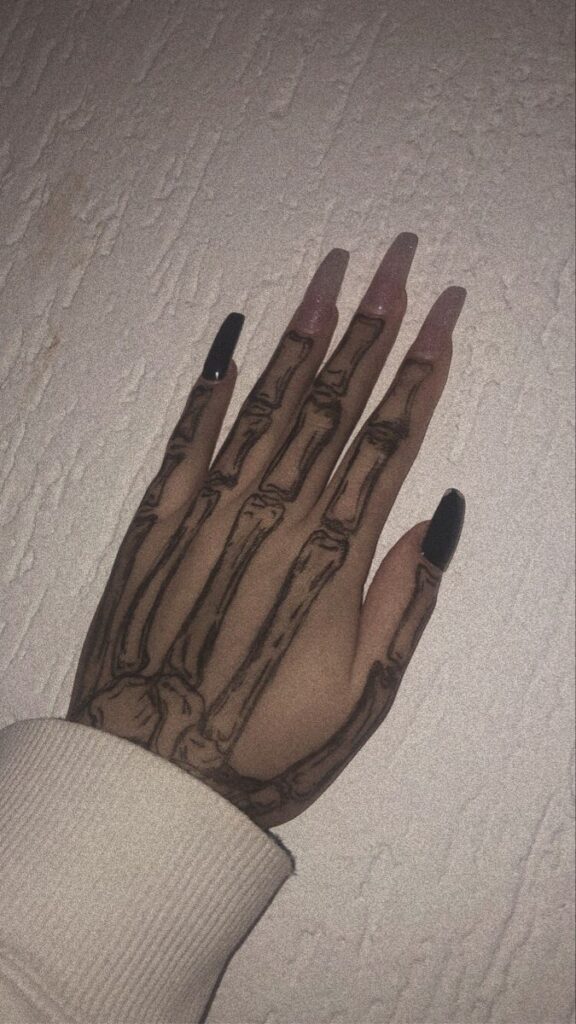 Skeleton Hand Tattoos 2