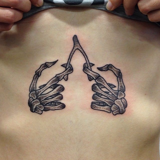 Skeleton Hand Tattoos 20