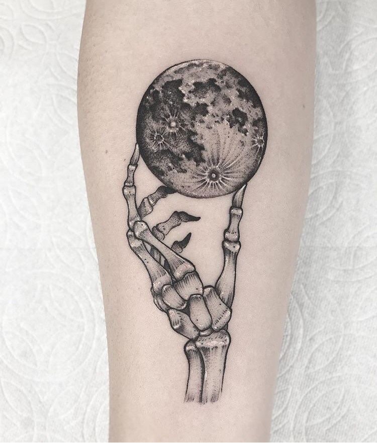 Skeleton Hand Tattoos 24