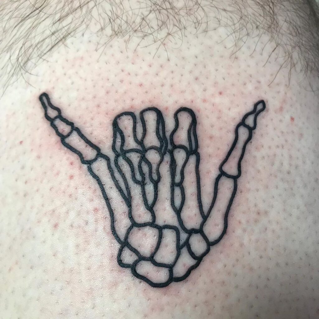 Skeleton Hand Tattoos 29
