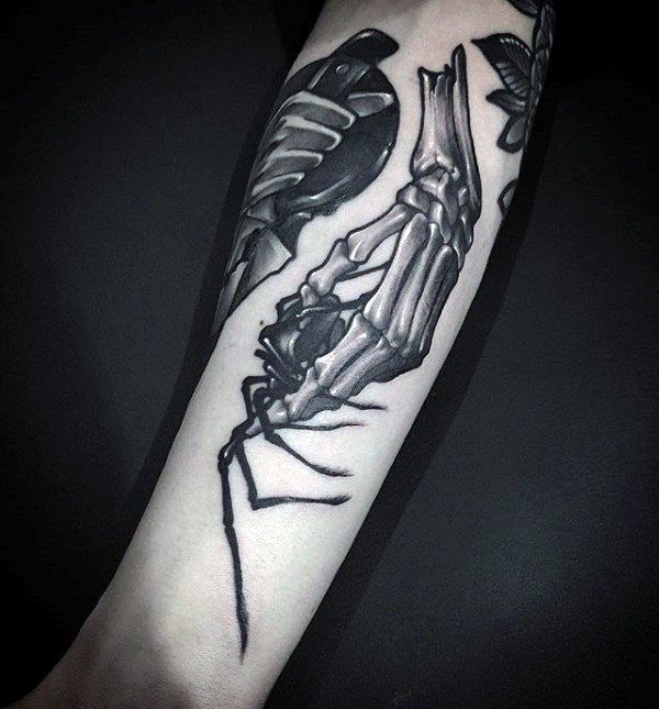 Skeleton Hand Tattoos 30
