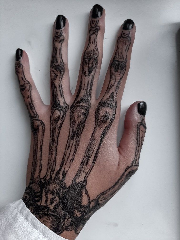 Skeleton Hand Tattoos 33