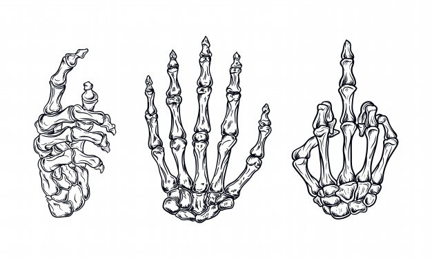 Skeleton Hand Tattoos 4
