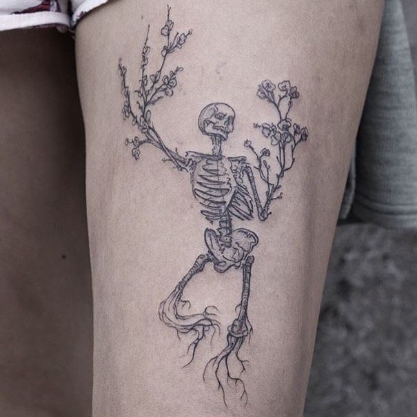 Skeleton Hand Tattoos 46
