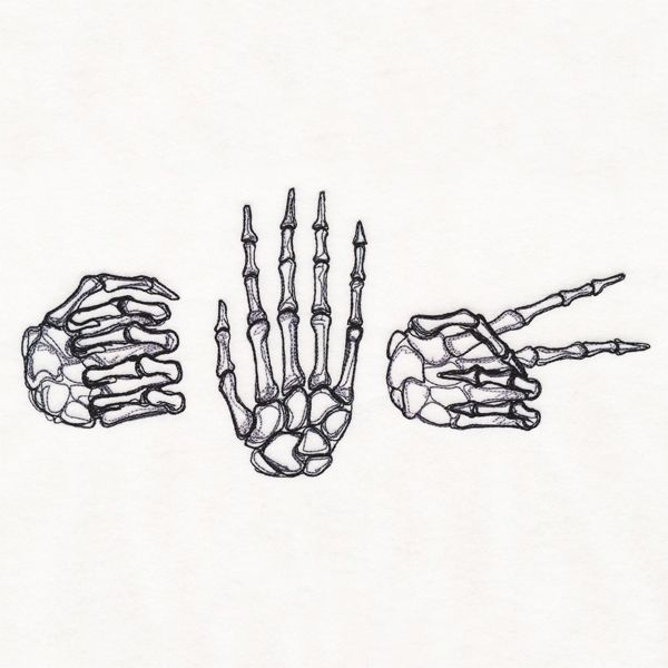 Skeleton Hand Tattoos 47