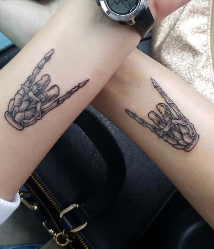 Skeleton Hand Tattoos 49