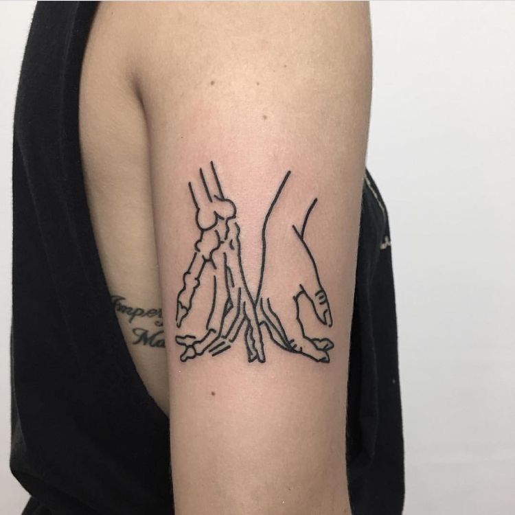 Skeleton Hand Tattoos 5