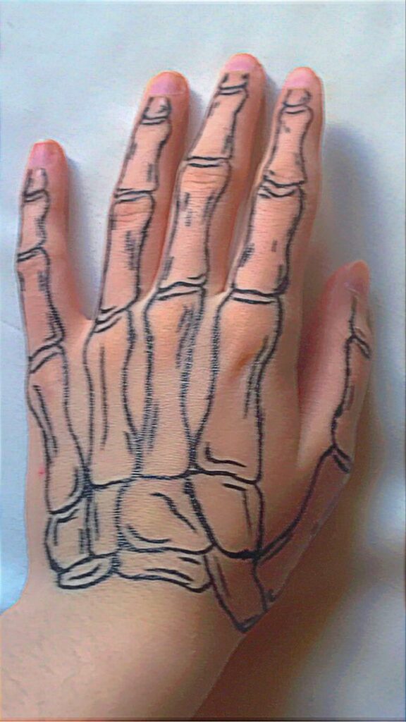 Skeleton Hand Tattoos 55