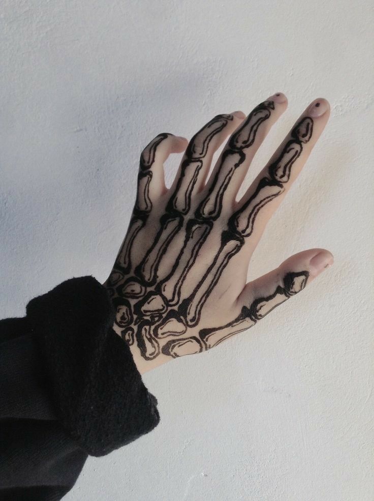 Skeleton Hand Tattoos 58
