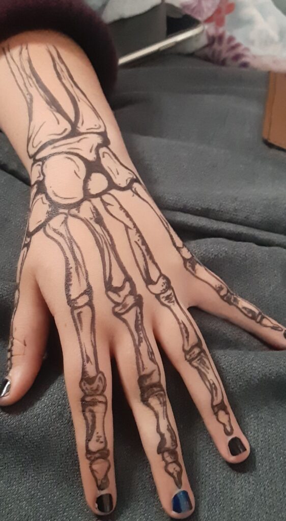 Skeleton Hand Tattoos 64