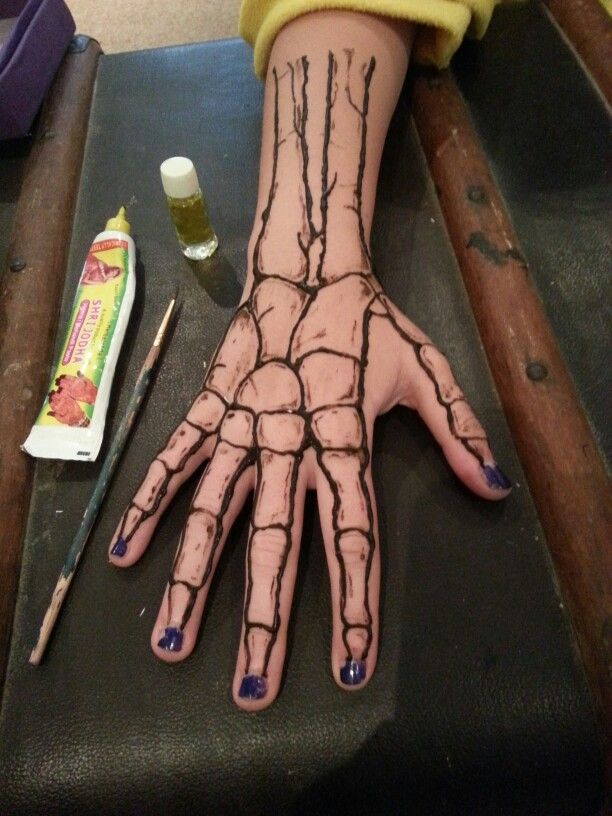 Skeleton Hand Tattoos 65