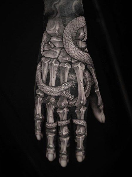 Skeleton Hand Tattoos 78