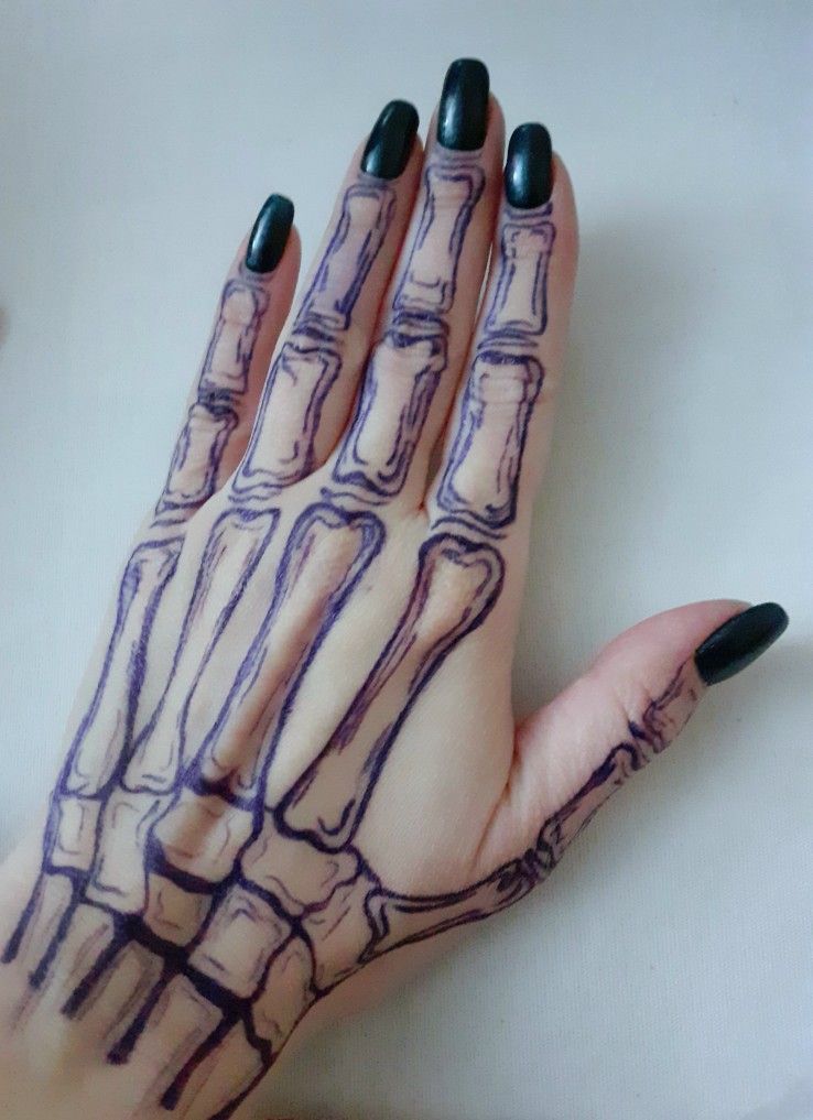 Skeleton Hand Tattoos 79