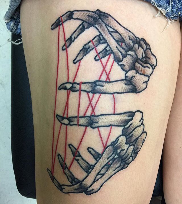 Skeleton Hand Tattoos 82