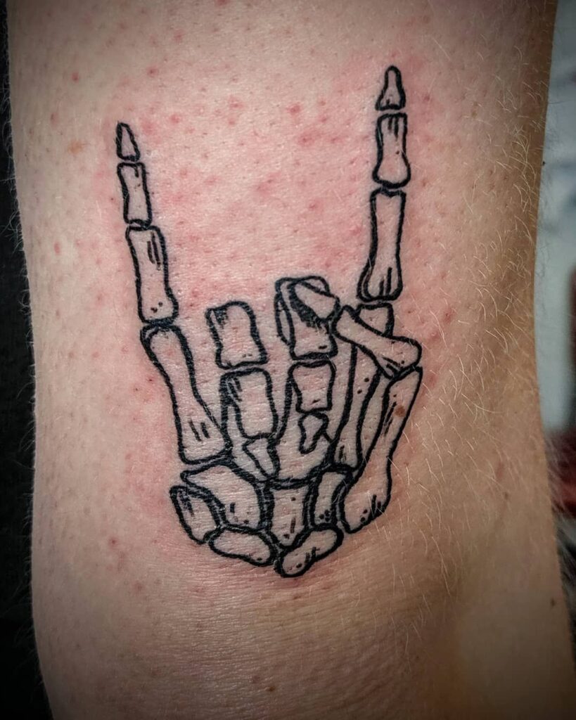 Skeleton Hand Tattoos 89