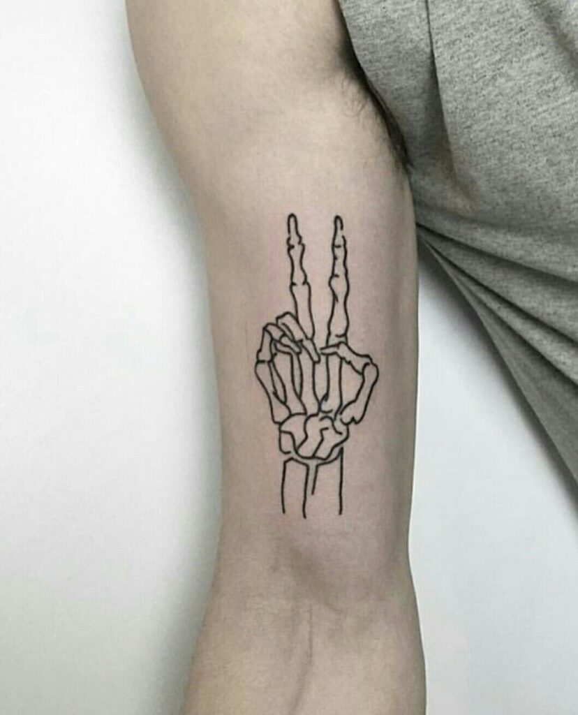 Skeleton Hand Tattoos 90