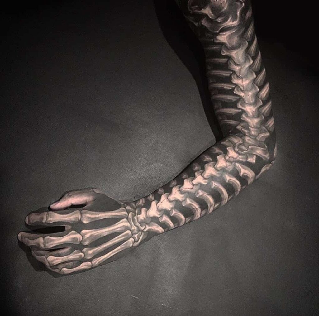 Skeleton Hand Tattoos 93